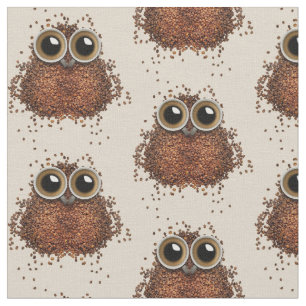 Coffee Owl fabric