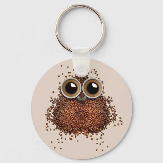 Coffee Owl key chains (Front)