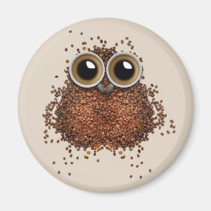 Coffee Owl magnets