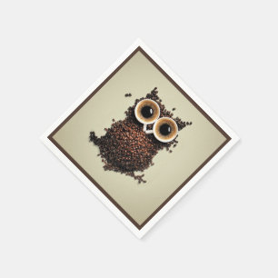 Coffee Owl Napkin