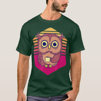 Coffee Owl Vintage Barista T-Shirt