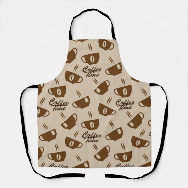 Coffee pattern apron (Front)