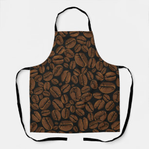 Coffee pattern apron
