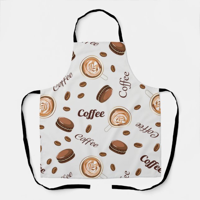 Coffee pattern apron (Front)