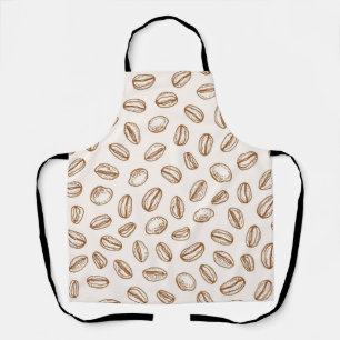 Coffee pattern apron