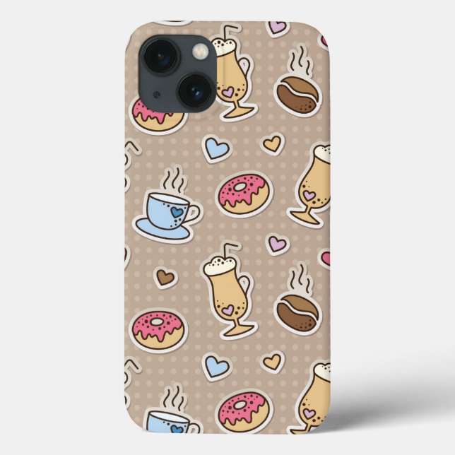 Coffee pattern Case-Mate iPhone case (Back)