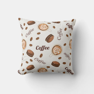 Coffee pattern cushion