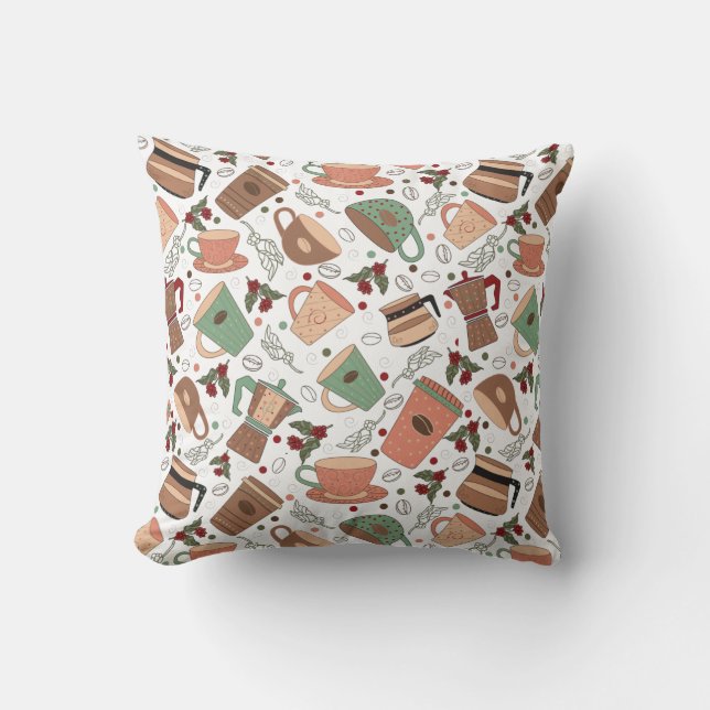 coffee pattern cushion (Front)