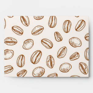 Coffee pattern envelope