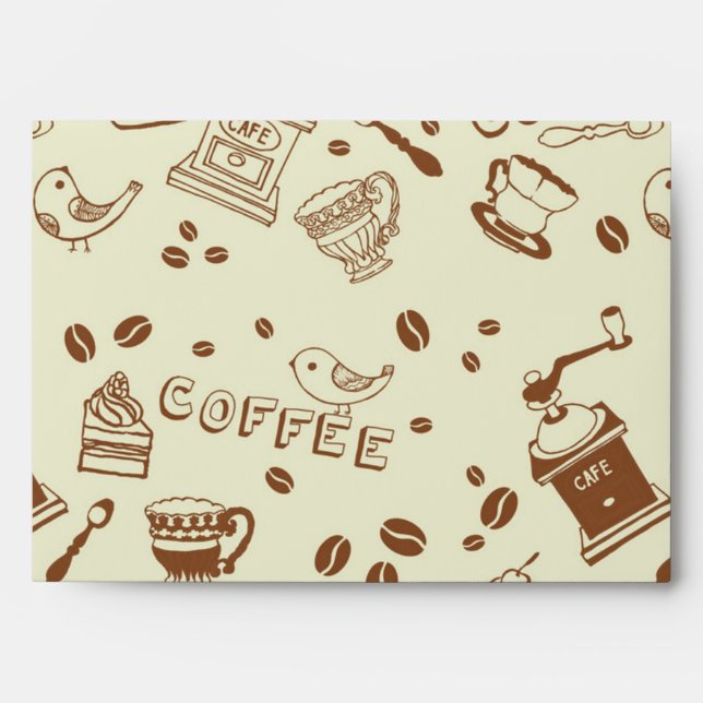 Coffee pattern envelope (Front)