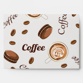 Coffee pattern envelope