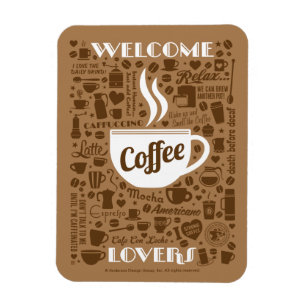 Coffee Pattern Magnet