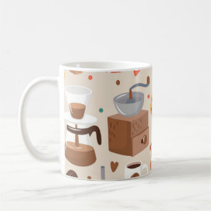 Coffee pattern mug