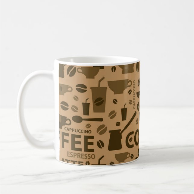 Coffee pattern mug (Left)