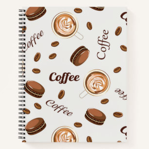 Coffee pattern notebook