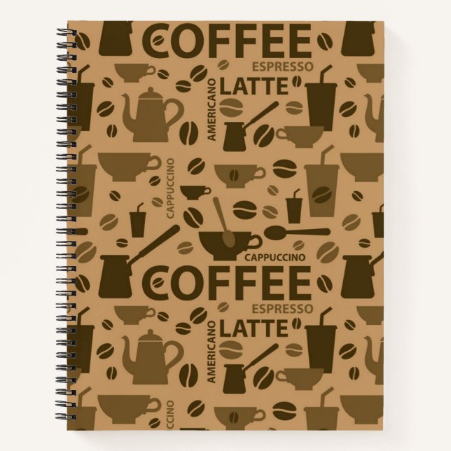 Coffee pattern notebook (Front)