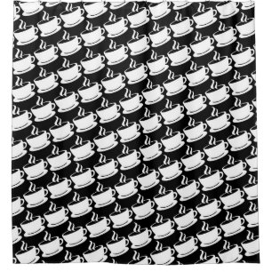 Coffee Pattern Shower Curtain