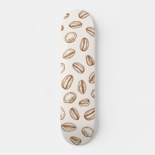Coffee pattern skateboard