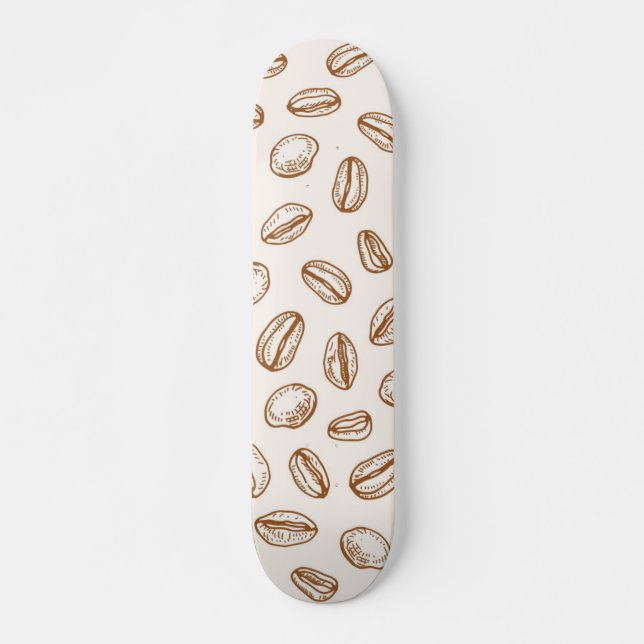 Coffee pattern skateboard (Front)