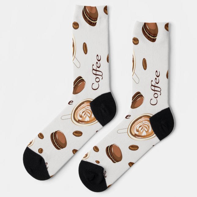 Coffee pattern socks (Left)