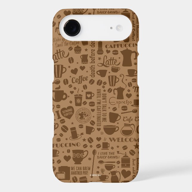 Coffee Pattern Square Case-Mate Samsung Galaxy Case (Back)