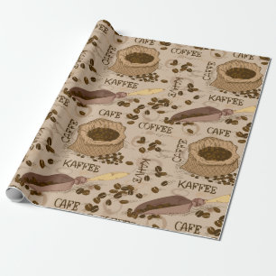 Coffee  Pattern Wrapping Paper