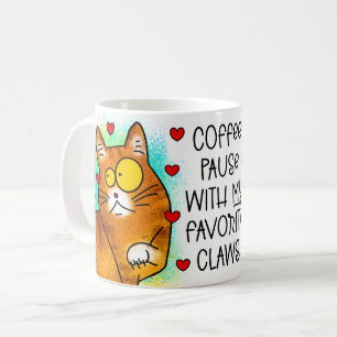 coffee pause with my favourite claws coffee mug