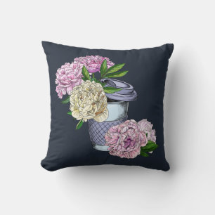 Coffee & Peonies Cushion