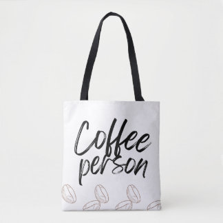 "Coffee Person" tote bag for coffee lover