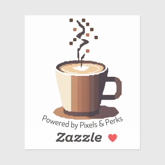 Coffee & Pixels Sticker – Caffeine Lovers Planner  (Sheet)