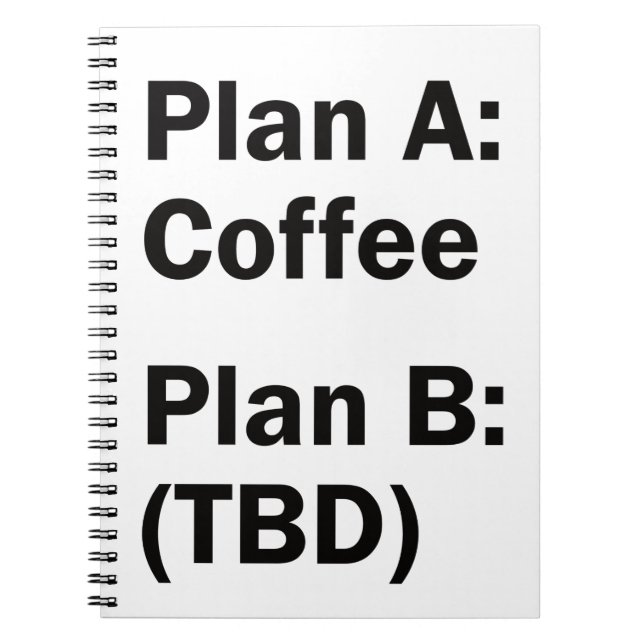 Coffee Plan Notebook (Front)
