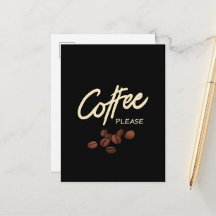 Coffee Please Coffee Lover Postcard
