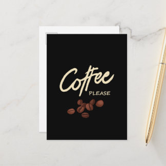 Coffee Please Coffee Lover Postcard
