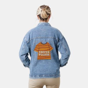 coffee please denim jacket