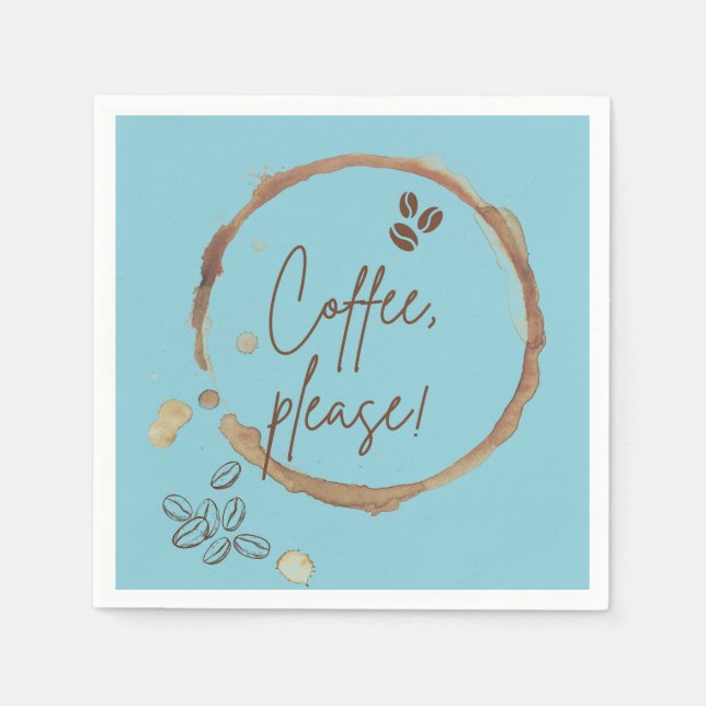  Coffee Please Napkin (Front)