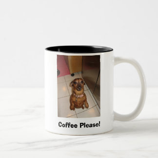 Coffee Please! Two-Tone Coffee Mug