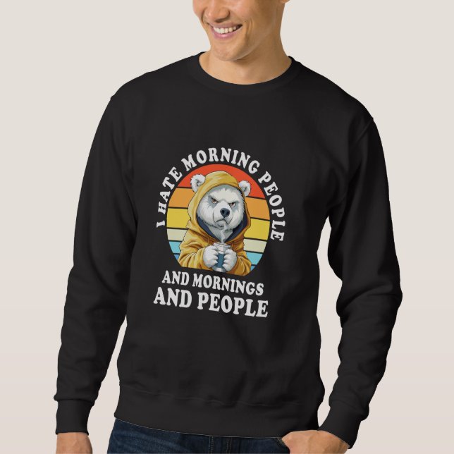 Coffee Polar Bear Sweatshirt (Front)