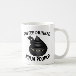 COFFEE POOP NINJA POOPER MUGS