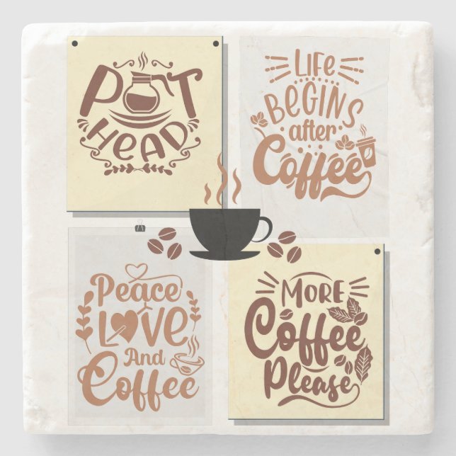 Coffee Posters Stone Coaster (Front)