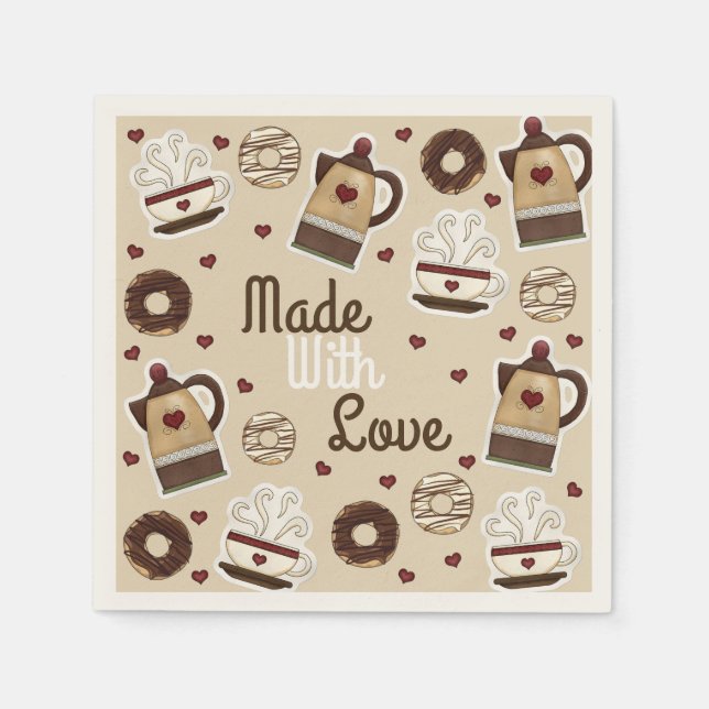 Coffee Pot and Cup Napkin (Front)