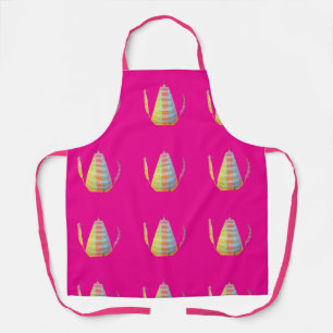 Coffee Pot Repeat Hot Pink Apron