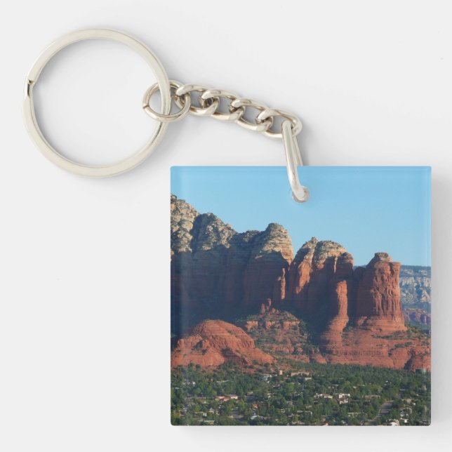 Coffee Pot Rock I in Sedona Arizona Key Ring (Front)