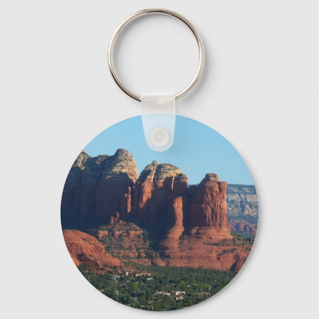 Coffee Pot Rock I in Sedona Arizona Key Ring (Front)