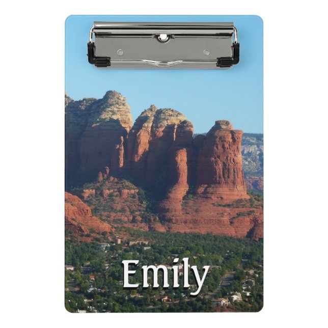 Coffee Pot Rock I in Sedona Arizona Mini Clipboard (Front)