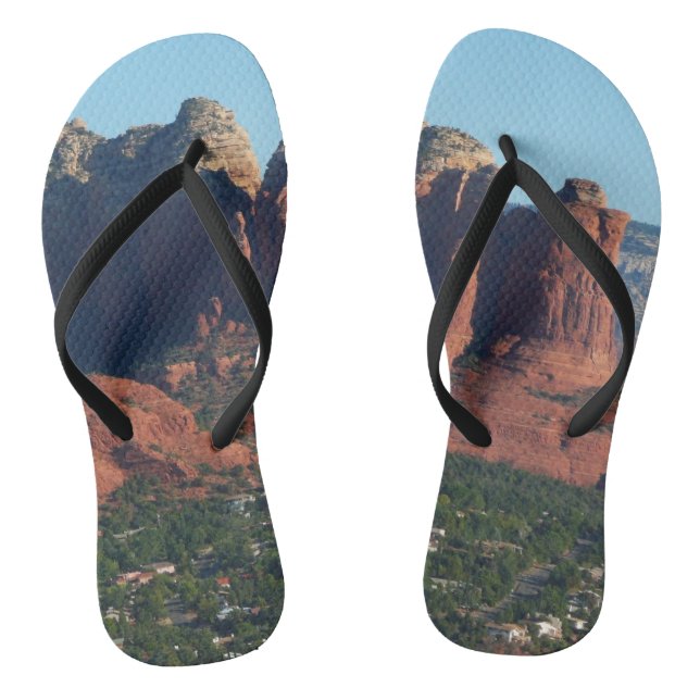 Coffee Pot Rock I in Sedona Arizona Thongs (Footbed)