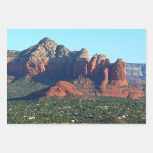 Coffee Pot Rock I in Sedona Arizona Wrapping Paper Sheet