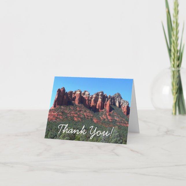 Coffee Pot Rock II in Sedona Arizona Thank You Card (Front)