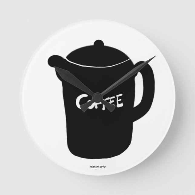 Coffee Pot Wall Clock (Front)