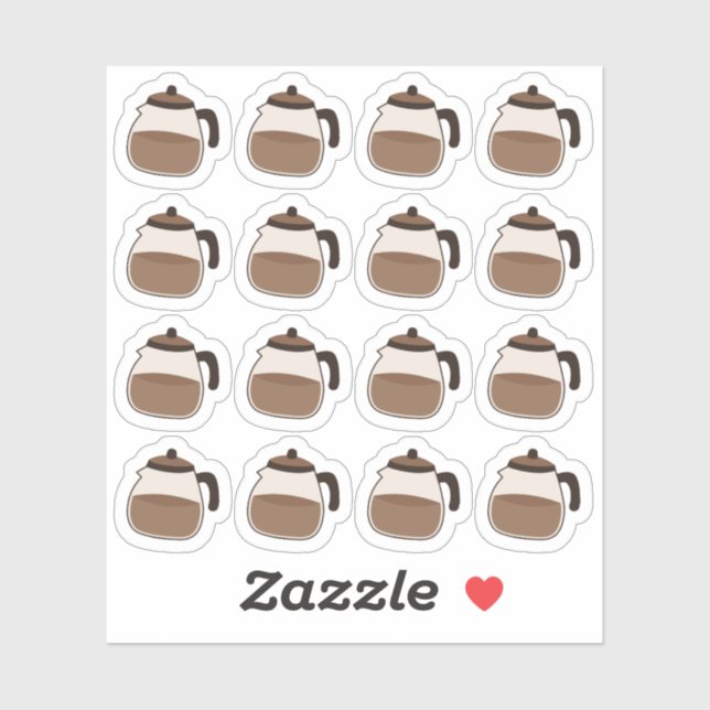 Coffee Pots Coffee Break Decorative Bujo Planner  (Sheet)