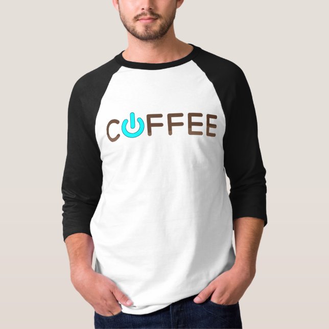 Coffee Power (Blue) T-Shirt (Front)